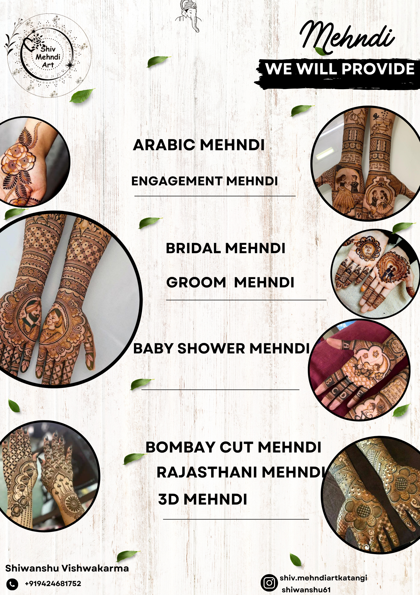 Shiv Mehndi Menu-siteseva
